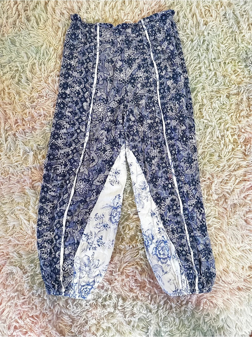 Free People Sweet It Is Printed Pants Size Small